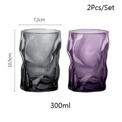 2 Stks/set Wave Multicolor Glas Thuis Bar Party Drink Kopjes Koffie Whisky Xo Bier Melk Cool Thee mok Minnaar: 5