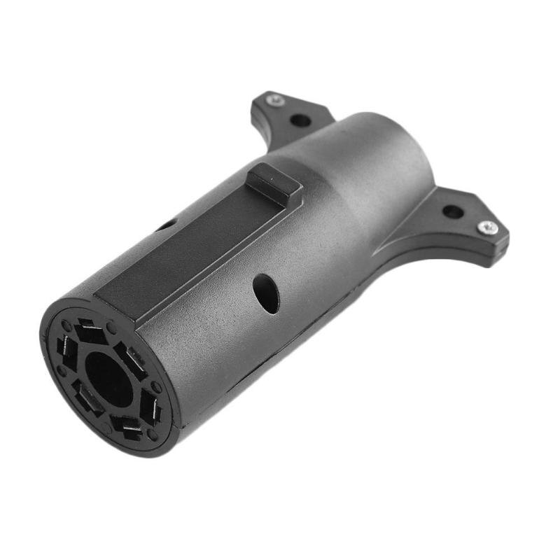 Rv-accessoires 7 -weg  to 6- weg ronde aanhangerbedradingsstekkeradapter lichtconnector 7- pins  to 6- pins