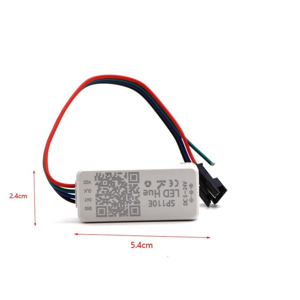 Controlador Led compatible con música, WIFI, Bluetooth, SP105E, SP107E, SP108E, SP110E, SP501E, SP601E, para WS2811, WS2812, WS2813, WS2815, SK6812: SP110E