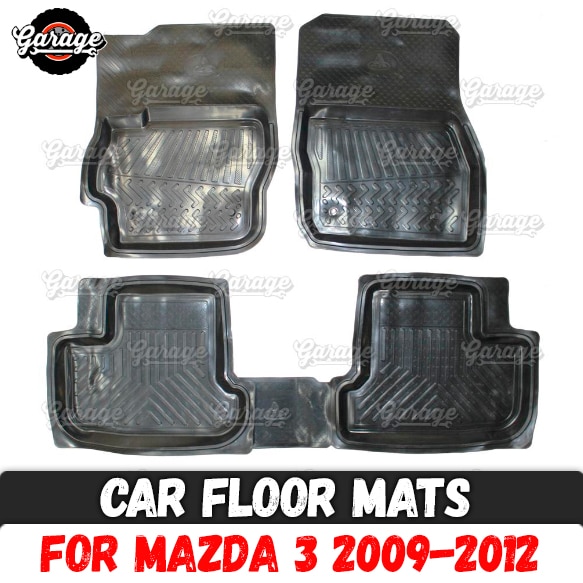 Auto Vloermatten Case Voor Mazda 3 Rubber 1 Set/4 Pcs Of 2 Stuks Accessoires beschermen Van Tapijt Decoratie
