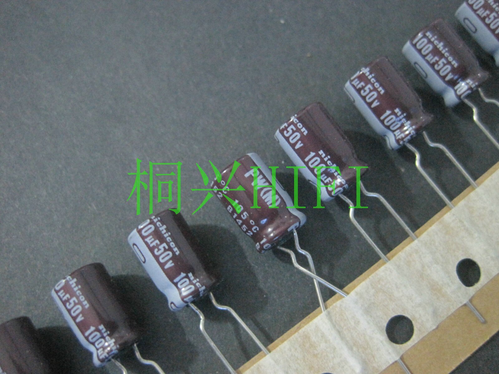 50PCS NICHICON PW Electrolytic Capacitor - 50V 100uF - 8x11.5mm - High Frequency, Long Life