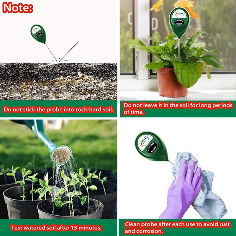 Soil Moisture Sensor Meter, Plant Moisture Meter, Hygrometer Moisture Monitor Soil Tool Test Kit, Plant Water Meter