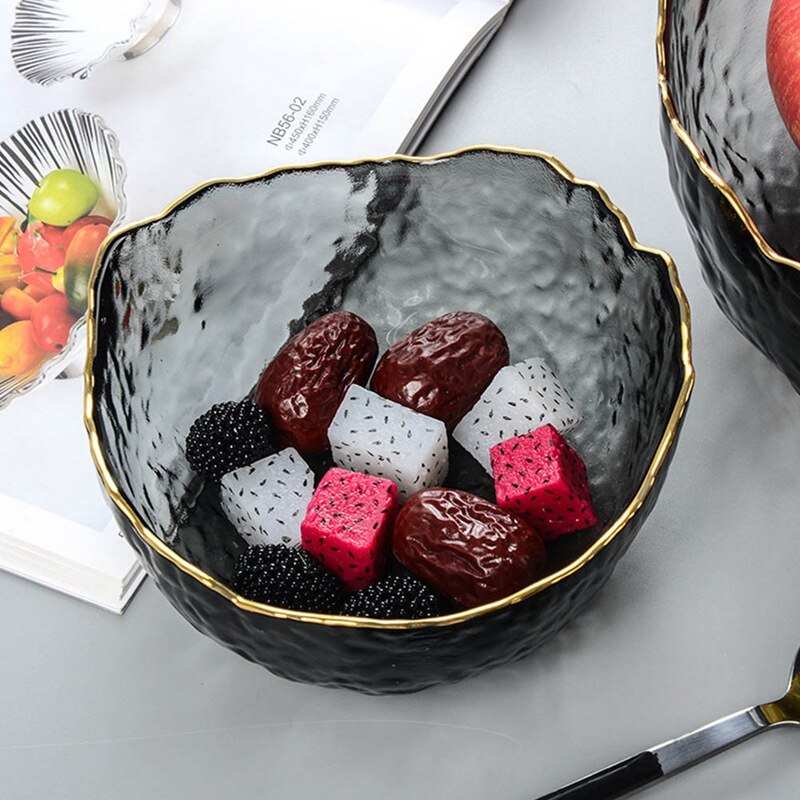 Onregelmatige Glazen Kom Fruit Ijs Slakom Servies Soep Dessert Fruit Kommen Keuken Servies Servies Decor