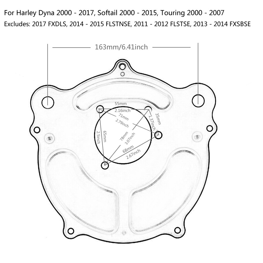 Motorfiets luchtfiltersysteem binnenelement zwart voor harley sportster 883 1200 xl dyna softail fat boy touring road king