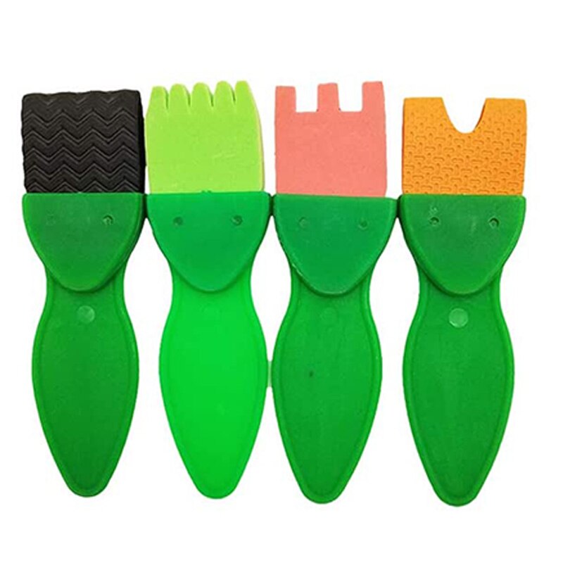 17 pièces éponge peinture pinceaux Kit enfants artisanat brosses ensembles pour enfants peinture apprentissage création d'art