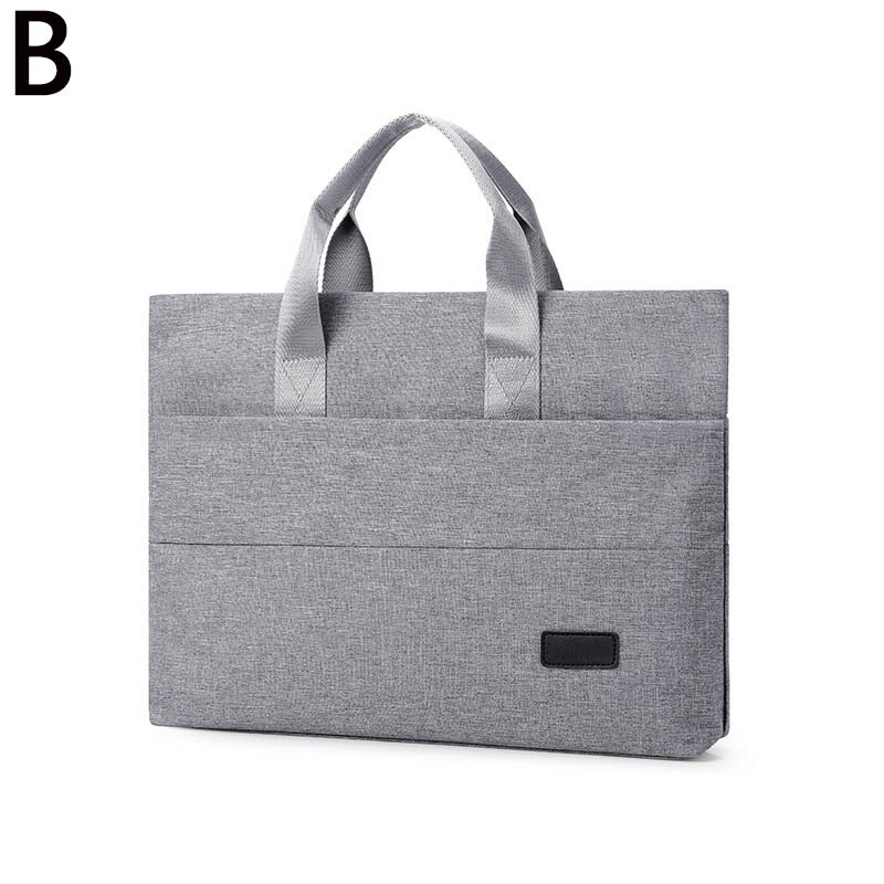 13 Inch Portable Notebook Macbook Laptop Bag Unisex Handbag Cross-section Business Briefcase Computer Bag Laptop Protective Case: Gray