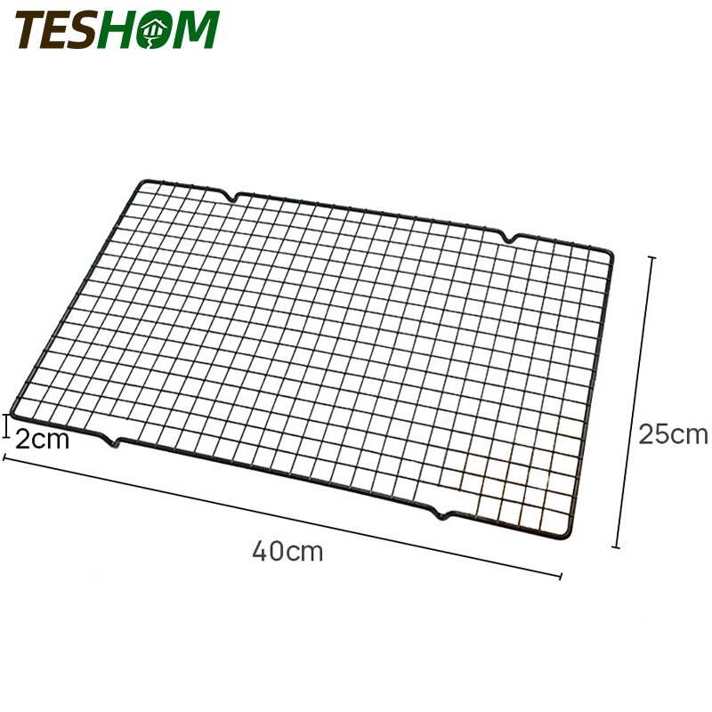 3 Layers Stackable Wire Grid Cooling Tray Cake Food Rack Oven Kitchen Baking Pizza Bread Barbecue Cookie Holder Biscuit Shelf