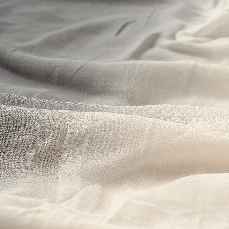 Foulard ombré Modal pour femmes, léger, froissé, en coton au toucher, châle, enveloppe de plage, dégradé de couleur 100% x 75, 200