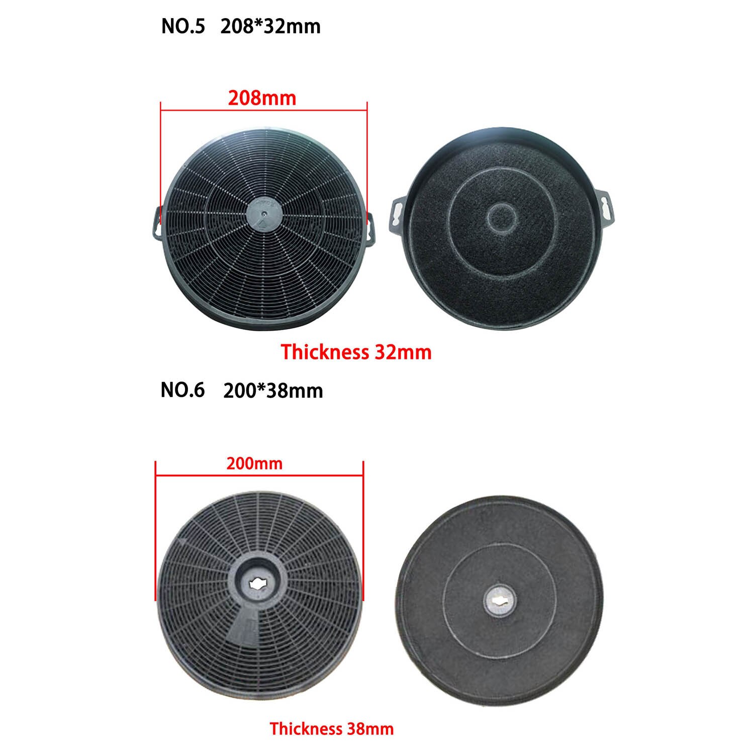 Filter Vervanging Lucht Extractie Device1pcs Carbon Filter Voor Afzuigkap, Oven, Keuken En Catering, Actieve Kool