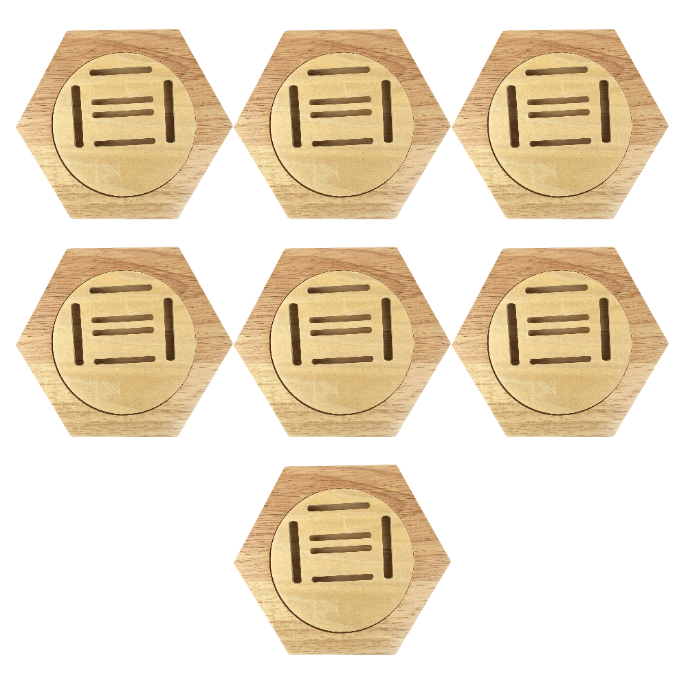 10-1PC Medal Holder Display - 1 Pack Hexagonal Honeycomb Medal Display Stand: Dark Khaki