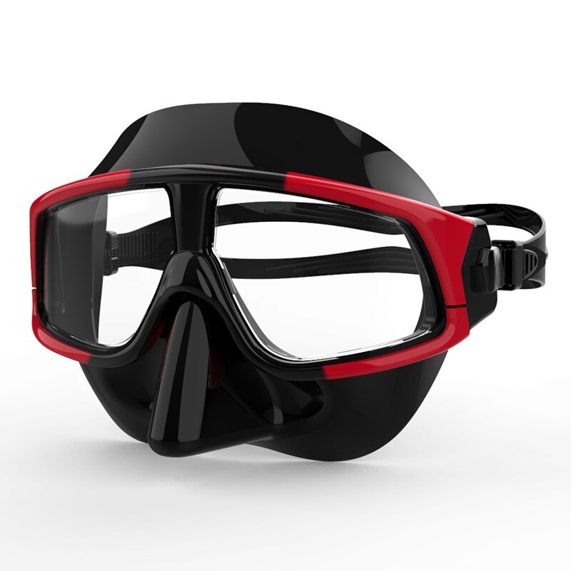Anti-Fog Duikbril Snorkelen Gratis Duiken Zwemmen Volwassen Siliconen Goggle Masker Voor Gezicht Vrouwen Mannen: Rood