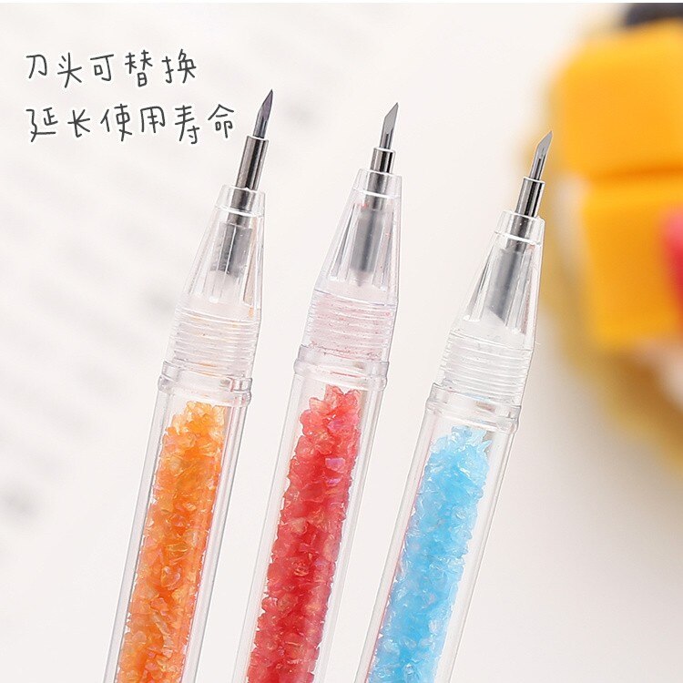 Kawaii Cute Paper Cutter Craft Pen Precision Art Sticker Washi Tape Cutter School Office Journaling Supplies