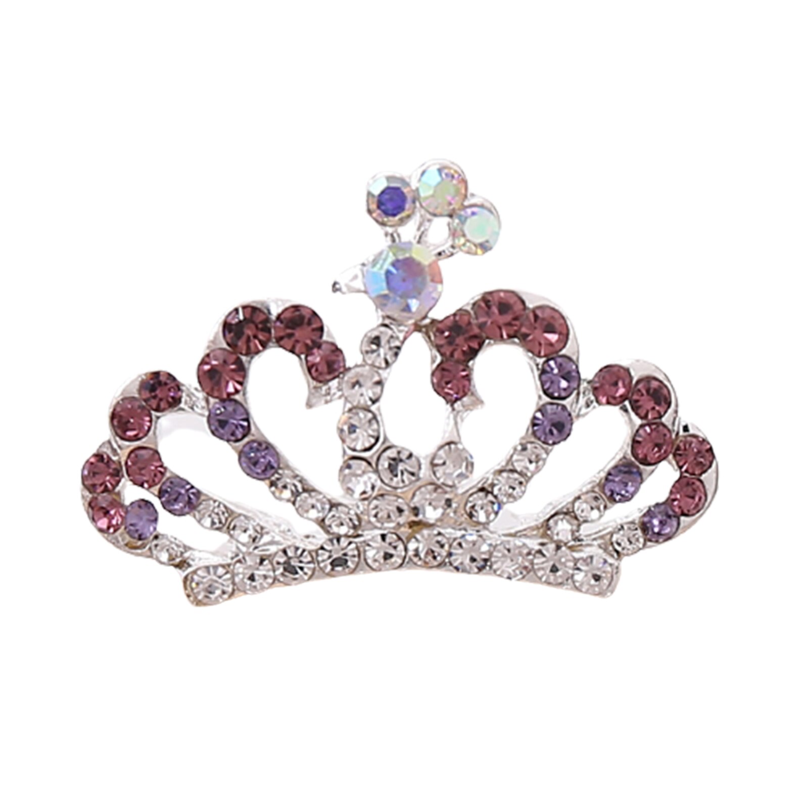 Neue freundlicher Legierung Glänzende Farbe Strass Diademe Krone Prinzessin Haar Zubehör Blume Mädchen Diademe MAEA99