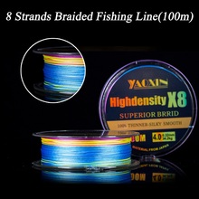 8 Strands Braided Fishing Line 100m Abrasion Resistant PE Buoyant Multifilament Floating Lines Fishing Tackle Accessories