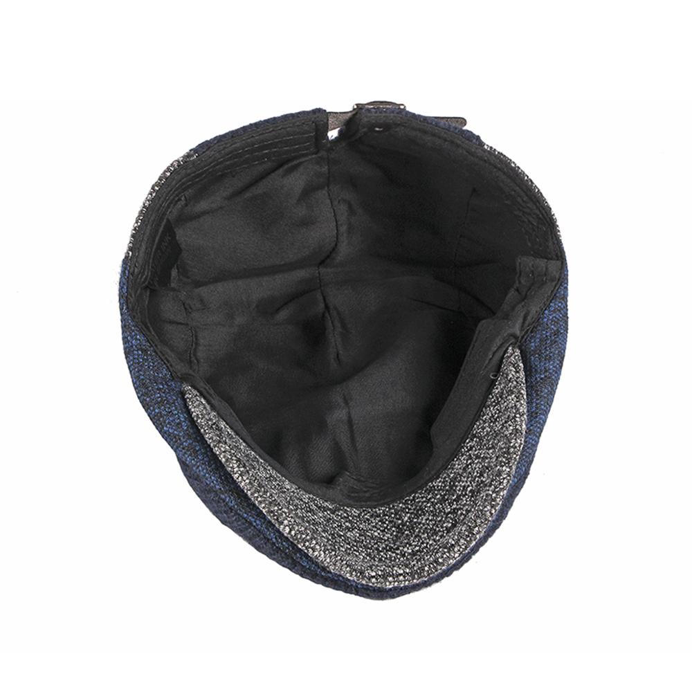 Boina de cuadros estilo inglés clásico para hombre y mujer, gorros deportivos informales Unisex, boina de lana a cuadros, gorra plana