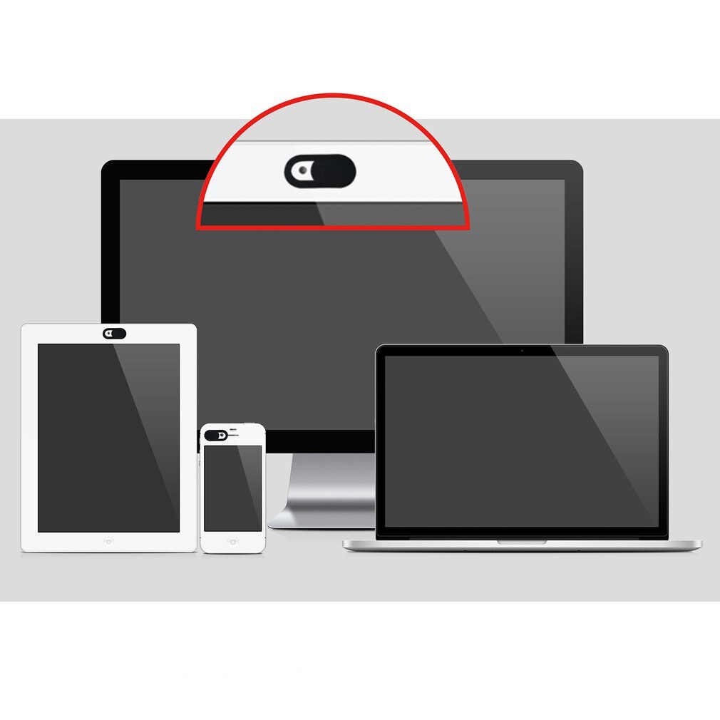3 Stks/set Metalen Ovale Vorm Mini Webcam Cover Sluiter Magneet Slider Camera Cover Voor Web Laptop Pc Tablet Privacy