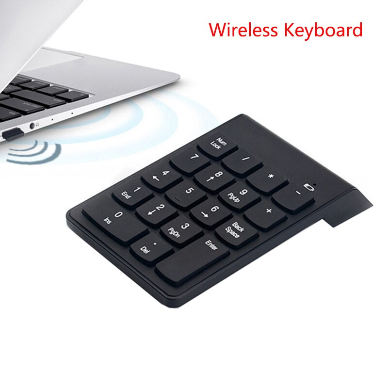 HAWKEN Digitale Tastatur Bluetooth 2,4G Drahtlose 18 Schlüssel USB Anzahl Pad für Laptop PC Notizbuch Schreibtisch Tragbare Mini Anzahl tastatur