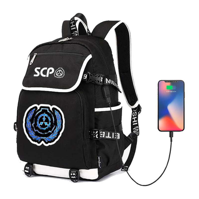 Special Containment Procedures Foundation SCP Backpack Unisex Laptop Shoulder Bags Teens Kids Travel Bags School Bag Bookbag