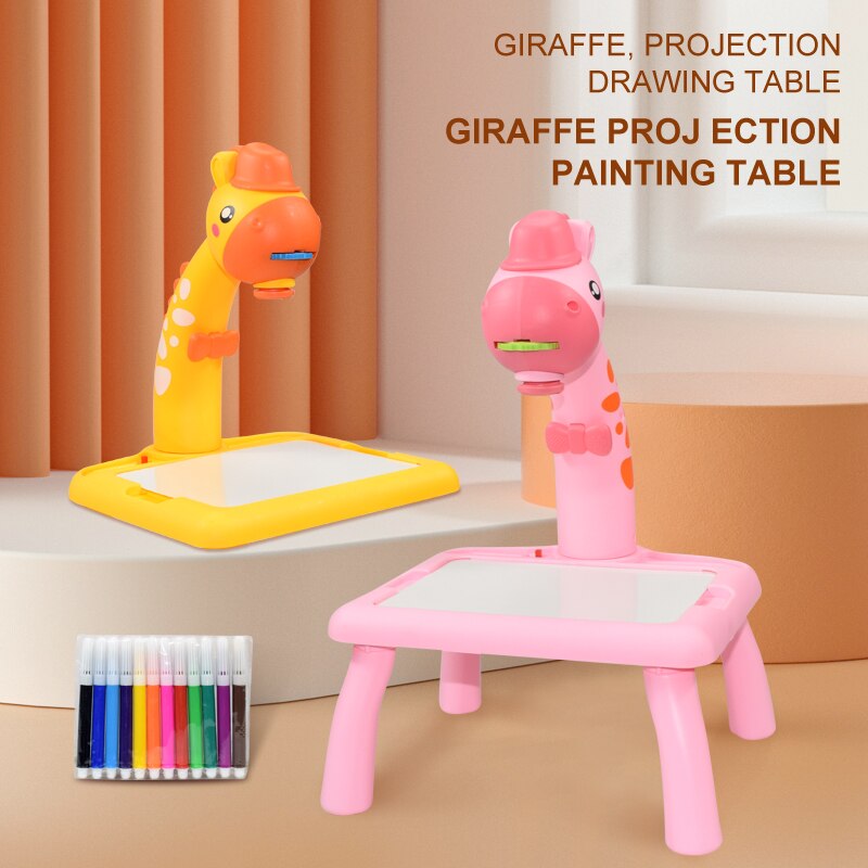 Children Mini Led Art Drawing Table Toy Set Projec Grandado