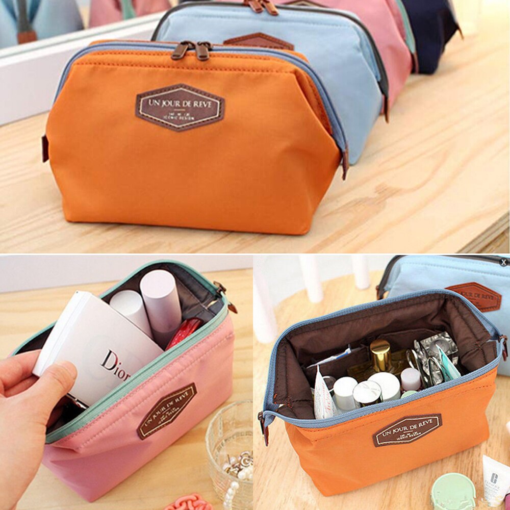 Neceser pequeño de viaje para maquillaje, bolsa de cosméticos, neceser, organizador de aseo personal, Mini bolsas herméticas