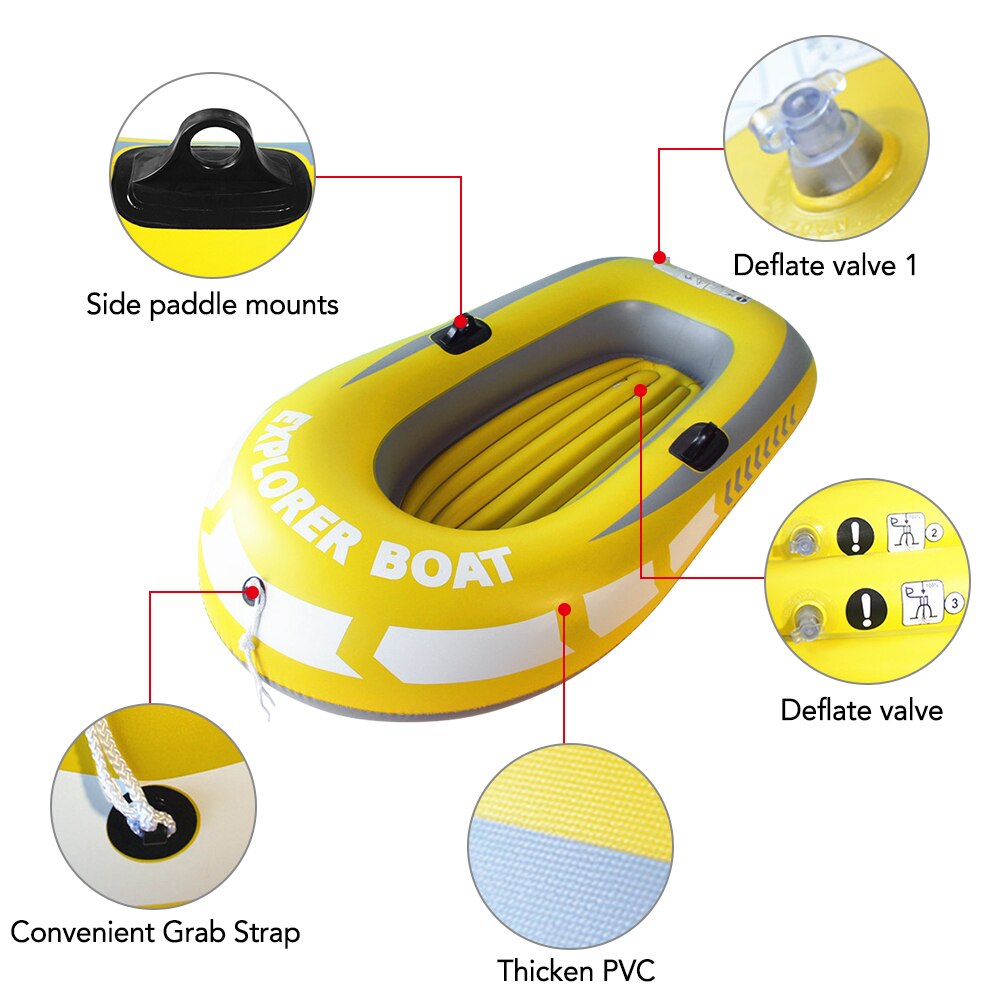 Professionele Pvc Kajak Kano Waterdicht Kajak Boot Kano Opslag Transport Stof Opblaasbare Boot Zwembad Vissersboot Rubber Boot