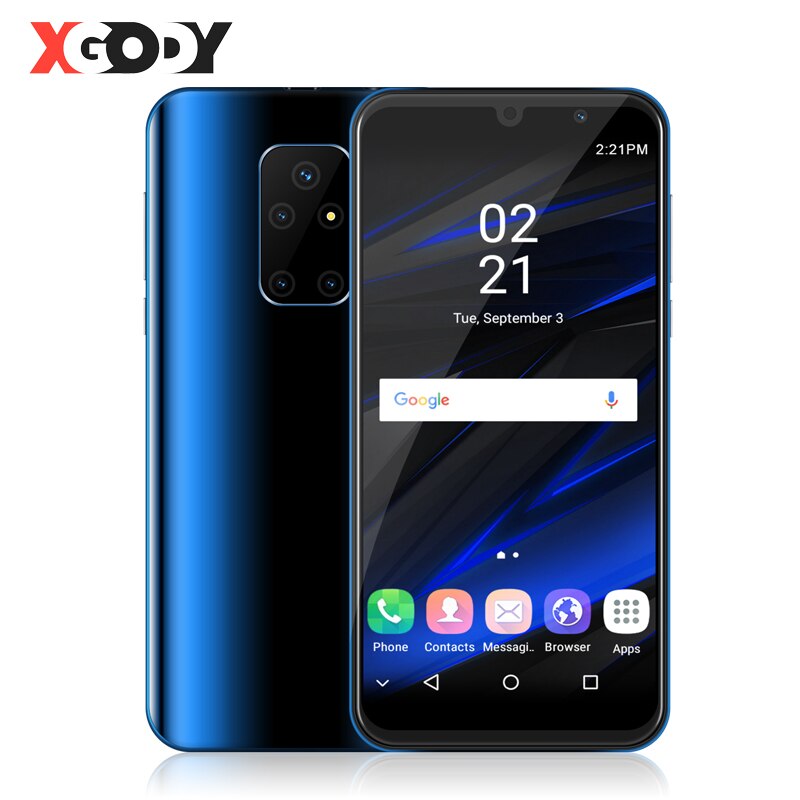 XGODY 3G Smartphone portable Mate 30 Mini Android 9.0 5.5 "18:9 1GB 4GB MTK6580 Quad Core 5MP WiFi 2200mAh téléphones mobiles double Sim
