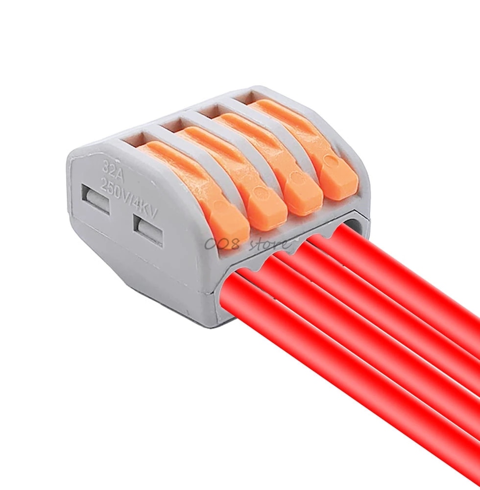 1/10/30pcs mini fast wire Connectors Universal Compact Wiring Connector push-in Terminal Block