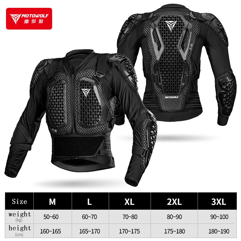 MOTOWOLF Motorcycle Jacket Men Moto Body Armor Motocross Racing Jacket CE Approval Motorbike Moto Protection Gears: XXXL / army green