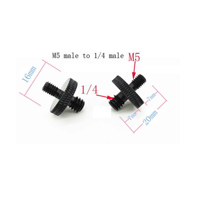 M4 M5 M6 M8 M10 Om 1/4 Of 3/8 Male Naar Mannelijke Schroef Mount Adapter Voor Camera Statief Camera Fotografie accessoires