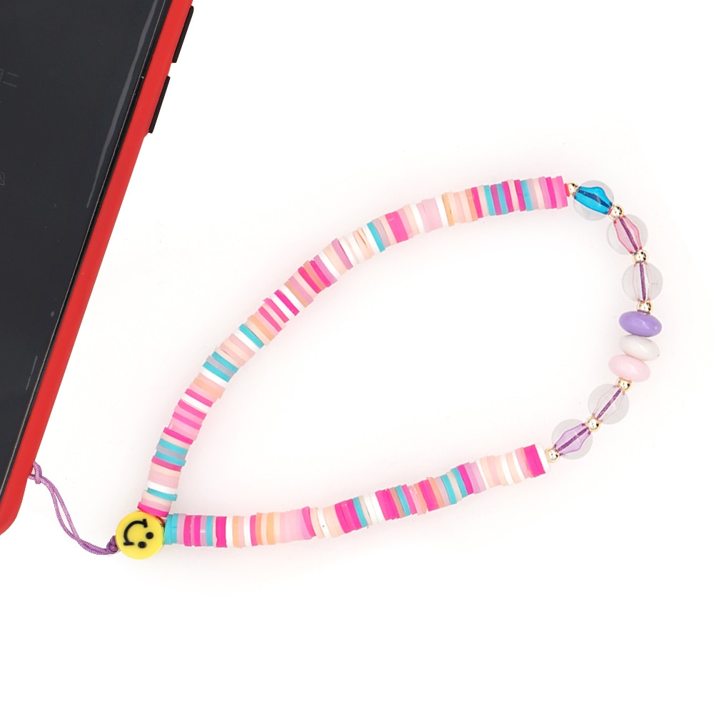 Go2Boho Pols Ketting Voor Telefoon Houder Zomer Strand Telefoon Chains Leuke Fruit Band Vrouwen Kleurrijke Polymeer Klei Heishi Kralen Lanyard