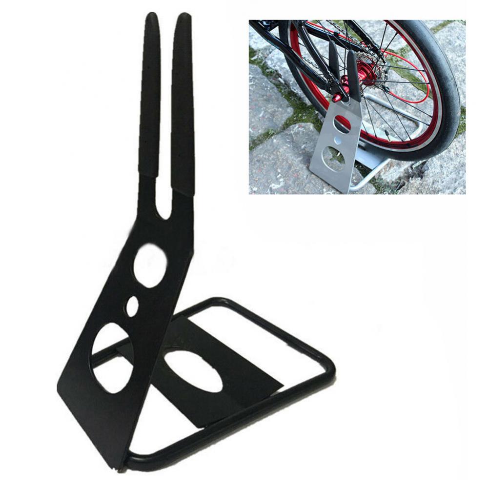 Universal display stand trekant baghjulsmontering mountainbike cykel gulv parkering cykelopbevaring øjeblikkelig bagagebærerbeslag