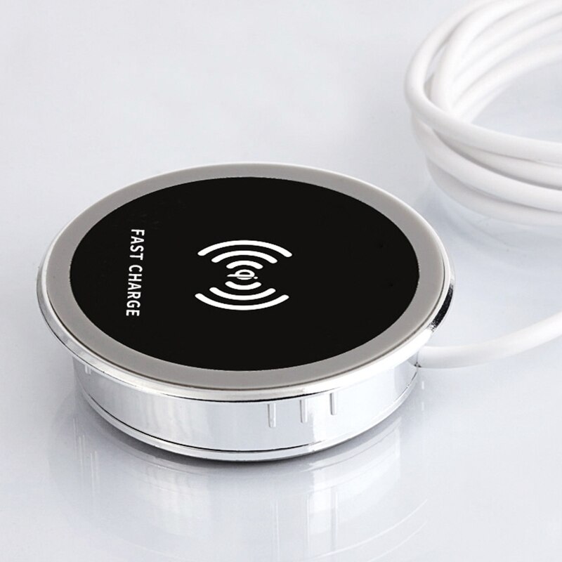 15W Quick Charger 3.0 Built in Desktop Device Qi Fast Embedded Wireless Charger X6HA