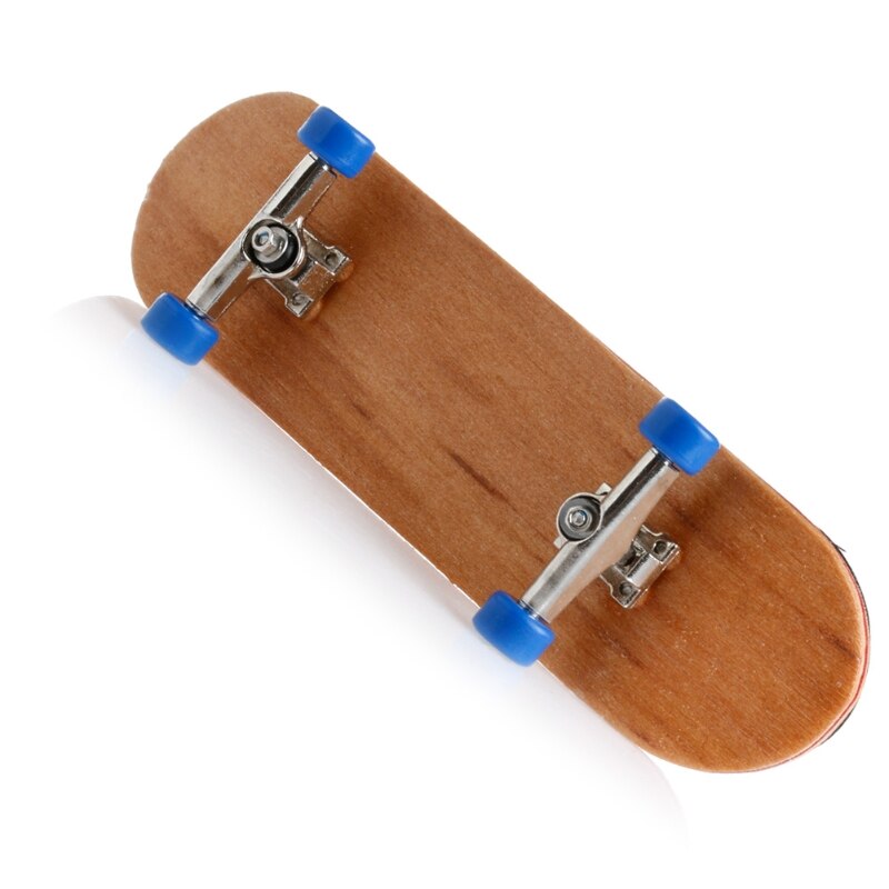 1 sæt trædæk gribebræt skateboard sport spil børn ahorn træ sæt  q6pd