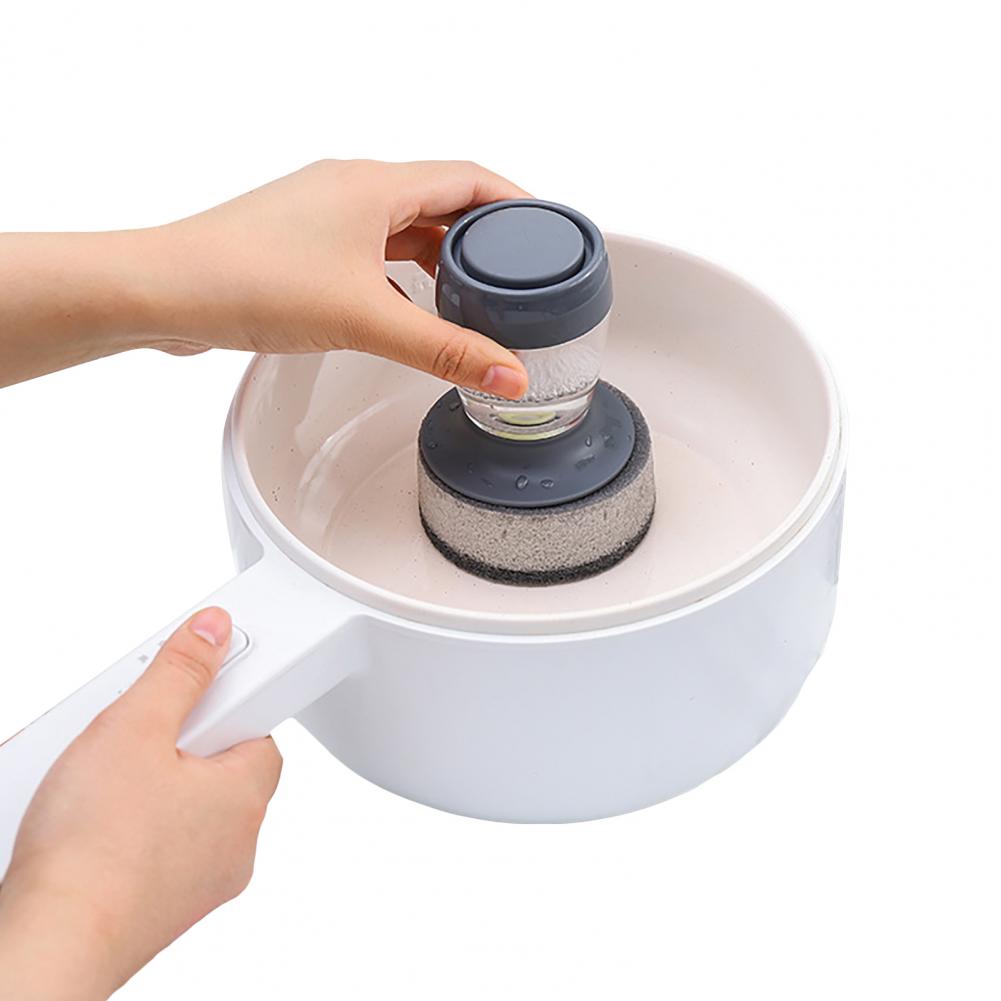 Outil de lavage de la vaisselle, brosse de nettoyage des casseroles, rechargeable, anti-rayures, Type debout, distribution de savon de cuisine, brosse à récurer pour les outils de cuisine