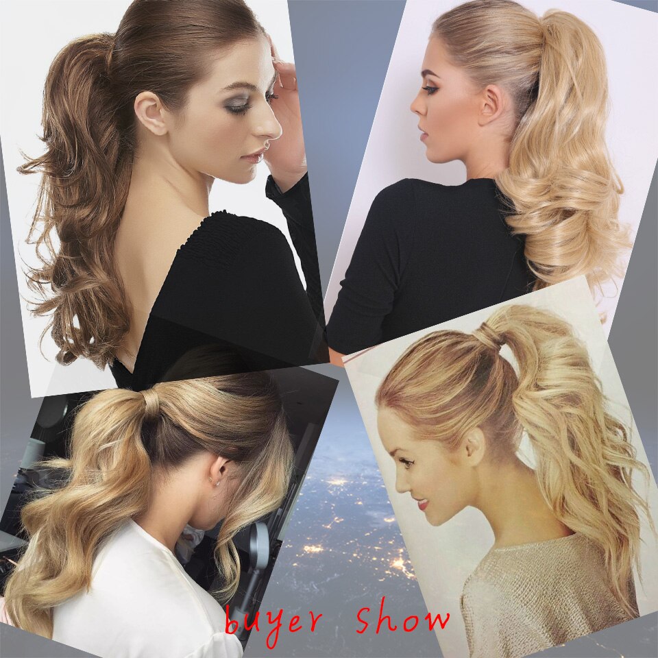 HOUYAN-Cola de Caballo enrollada, Clip de cola sintética para extensión de cabello, accesorios para el cabello, coleta falsa para mujer
