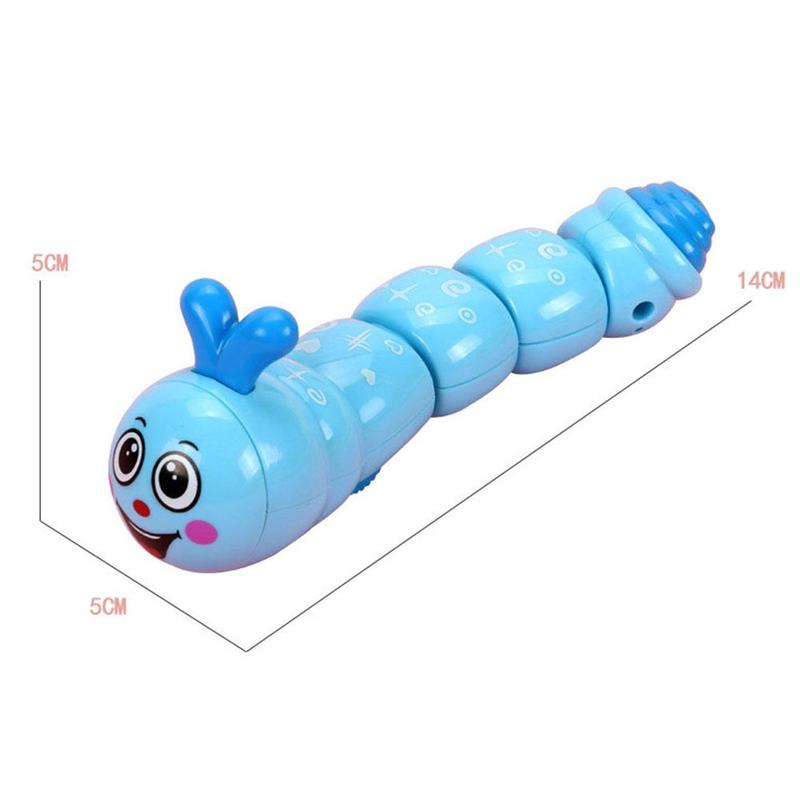 Plastic Caterpillar Wind Up Toy Funny Clockwork Toy Walking Toy Kid ABS Cute Material Educational X5D1