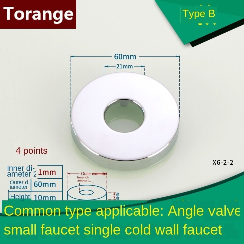 1/2Zoll Einlass Zauberstab wasserhahn ecke ventil laus abdeckung 1 zoll urinal spülen ventil ablauf rohr edelstahl dekorative abdeckung: B