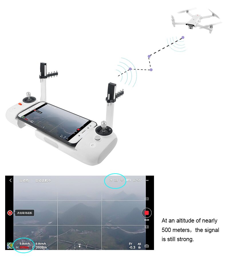 Fimi X8 SE Fernbedienung Signal Booster Yagi-Uda Antenne Palette Verlängerung Für Fimi X8 SE Drohne Zubehör