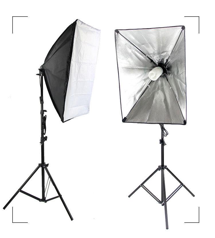 Photography Softbox Lighting Kits 50x70CM Continuous Light System Soft box For Photo Studio Equipment