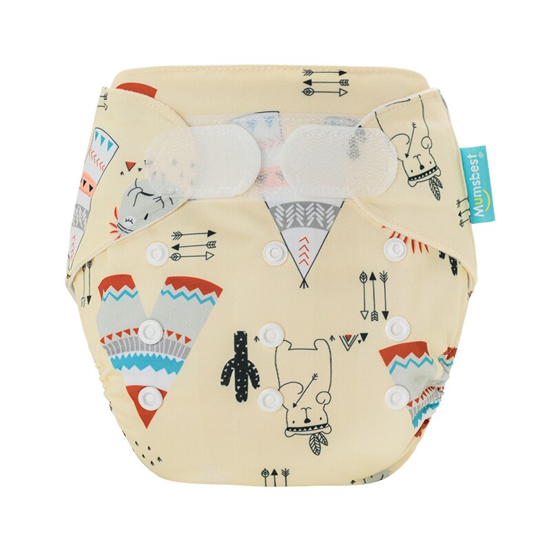 [Mumsbest] Velcro Cloth Diaper Washable Reusable Nappy Cloth Pocket Diaper With Inserts Hook-Loop Nappy Suitable 3-15kg Baby: ME10 / only 1 pocket diaper