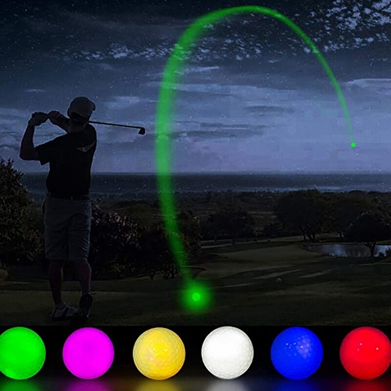 Topgolf bolde glød golf bolde blinkende glødende golfbold nat glød flash lyser langvarig lys nat sport