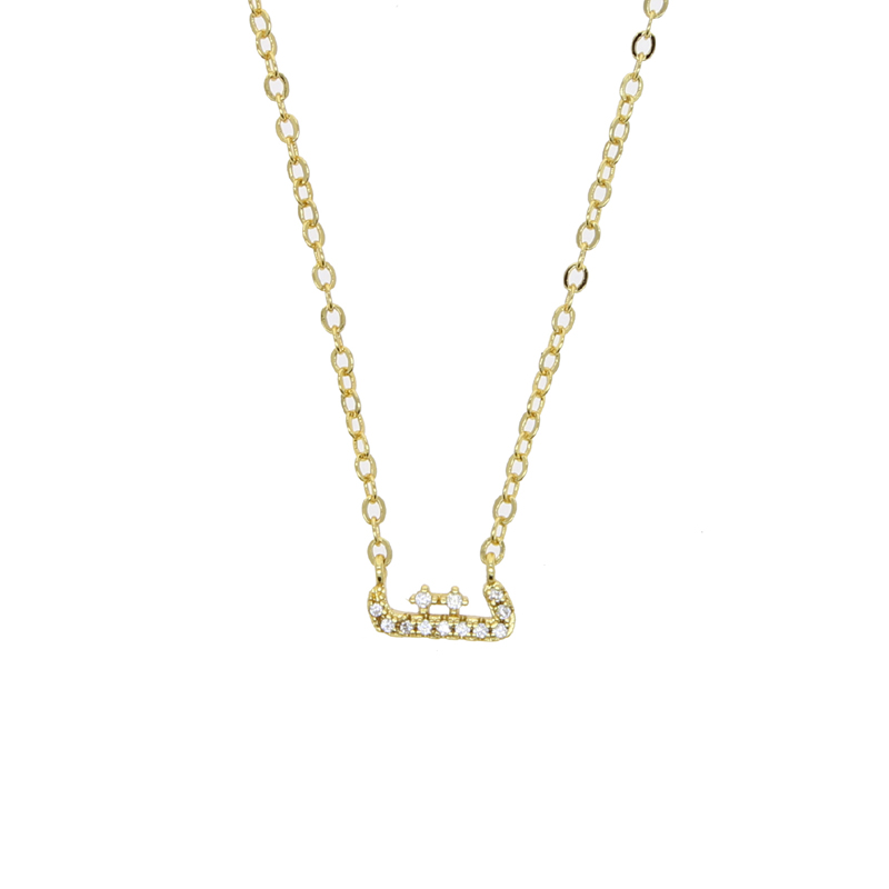 Collier alphabet lettre arabe pour femme, documents en or, bijoux minimaux, micro pavé, 5A CZ, mignon, ,