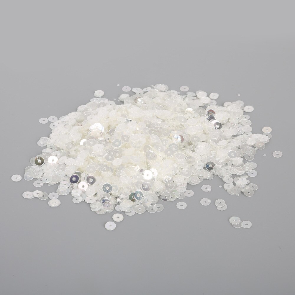Wit/Mix Kleur 3/4/5/6mm (1500-10000 stks) ronde Platte Sequin, voor sieraden maken kleding accessoires diy art decoratie