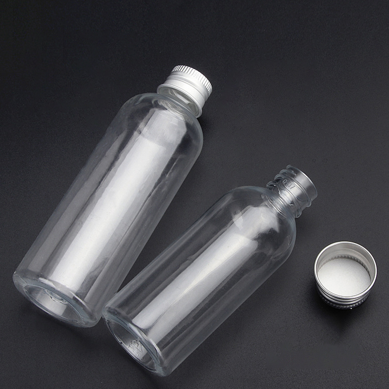 50/100 stuks plastic fles aluminium dop 5 ml 10 ml 15 ml 20 ml 30 ml 50 ml lege flacon monsterflessen transparante container voor reizen