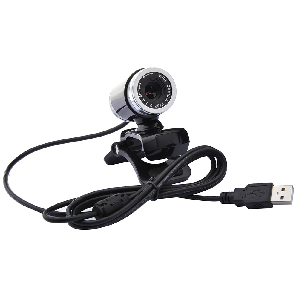 Cámara Web USB de alta definición, Webcam con micrófono de absorción de sonido, rotación de 360 grados, para PC, portátil y Notebook
