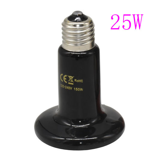 9 Products Ceramic heating lamp Chick Tortoises Lizard Spider Pet heat lamp Hedgehog Reptile heater 25W-100W-150W-200W: 25W