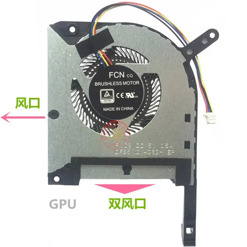 CPU GPU Cooler Fan For ASUS ROG TUF Gaming A15 F15 FA506 FA506IU FA506IH FX506 IU FX506LH FX506LU 1323-018F0A2 Cooling Radiator: Silver