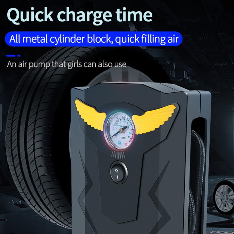 AOZBZ 12 V Portable Car Tire Pump Air Compressor Pump Tire Inflator Electric Air Compressor Auto Pump Upgraded Tire Inflator