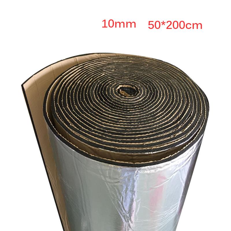 50*200cm Car Truck Firewall Heat Sound Deadener Insulation Mat Noise Insulation Wool Car Heat Sound Thermal Proofing Pad 10mm: Default Title