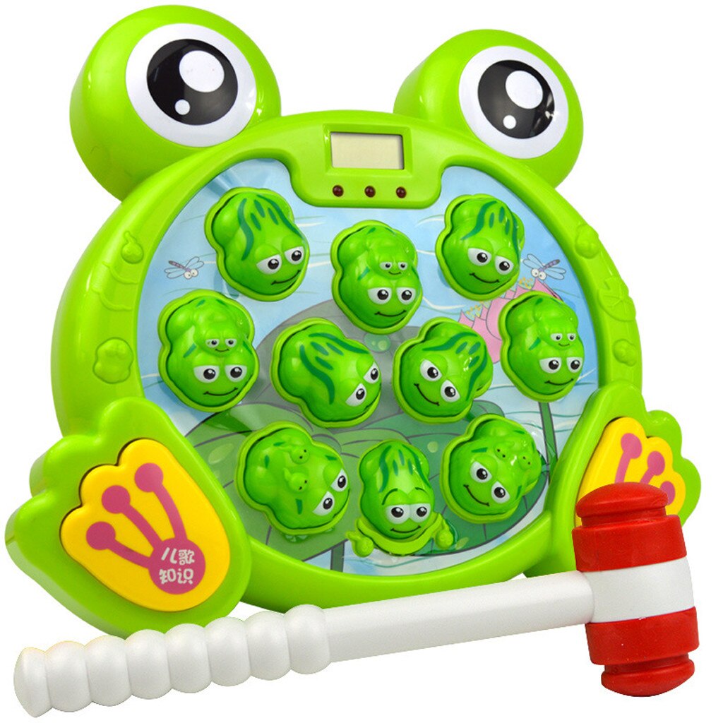 Interactive Whack A Frogs Game, Learning, Active, Early Developmental Toy